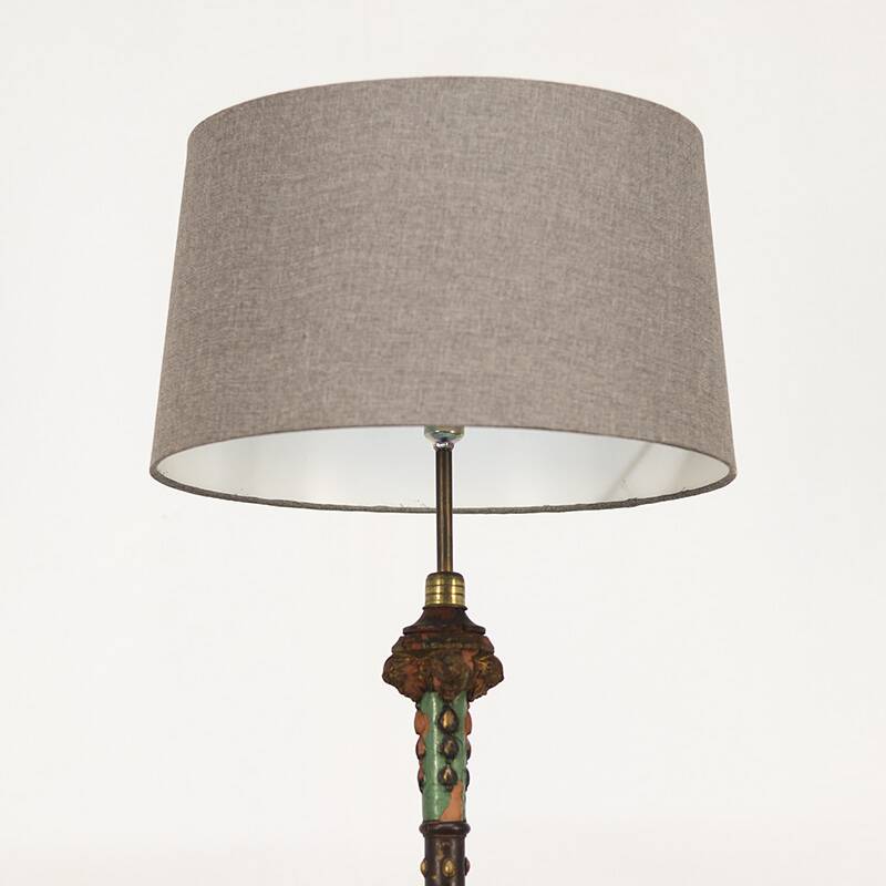 Standing antique English floor lamp