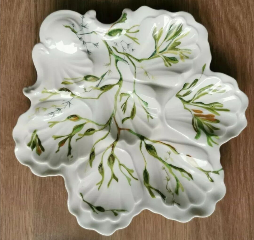 Limoges porcelain oyster service