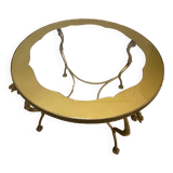 Table basse , piétement à décor de coq