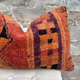 Vintage Berber wool cushion cover, decorative cushion