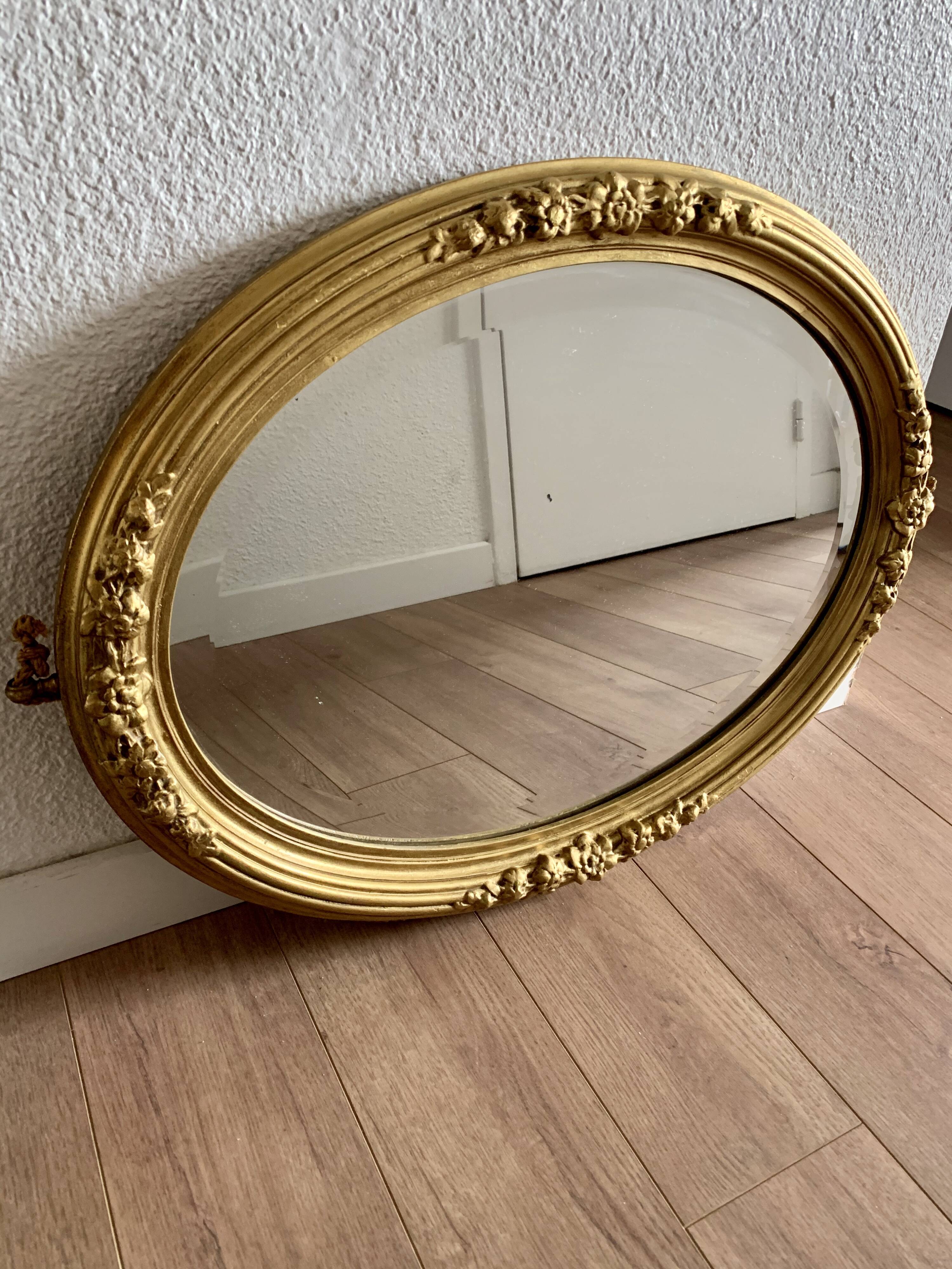 Ancient mirror at the beginning of the 20th century - 49x64cm