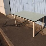 Table formica blue 1960 1970s