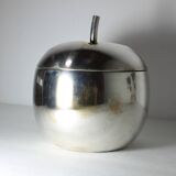 Vintage silver metal tomato ice bucket Italy 1960