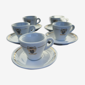 Set de 5 tasses à café bistrot