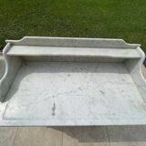 Antique bathroom cabinet with marble