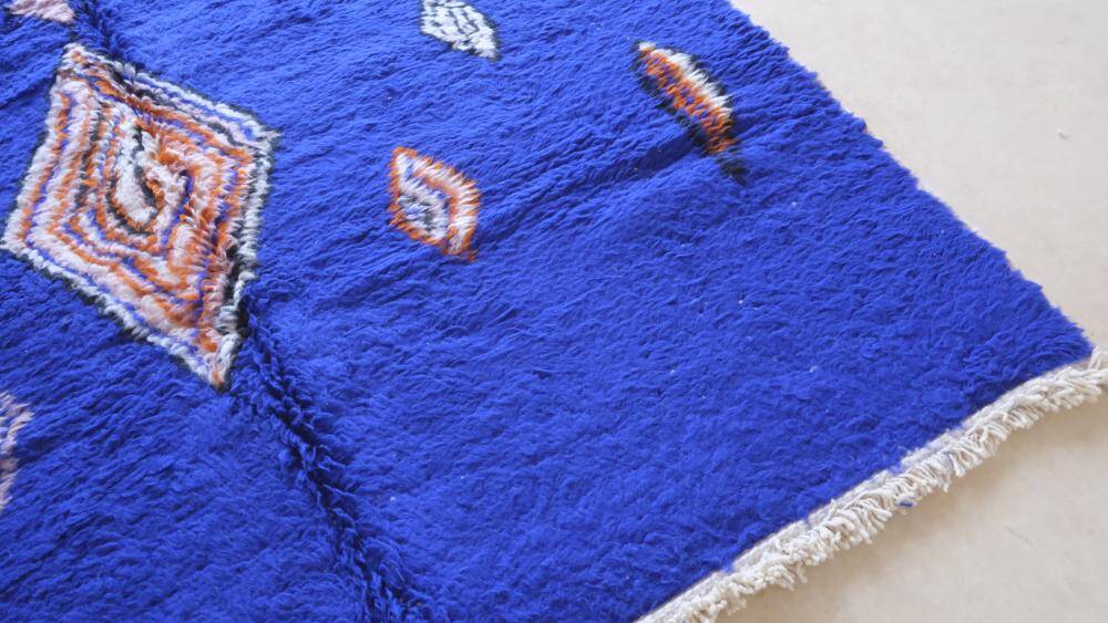 Tapis Marocain Bleu - 295 x 206 cm