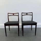 Danish Model 94 Side Chairs in Rosewood and Leather by J.Andersen for Christian Linneberg, 1960 s,