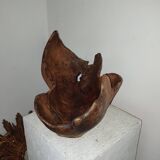 70s olive wood monoxyl cup