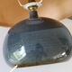 Blue ceramic lamp with lampshade