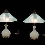 Murano Glass Table lamps Set of 2