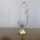 Grande lampe en verre et laiton 1950 1960