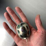 Abalone shell & alpaca silver turtle box, Mexico, 1970