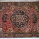 Handmade antique Persian Sarouk Farahan rug 4.1' x 6.3' (125cm x 192cm) 1880s