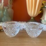 Pair of crystal candlesticks
