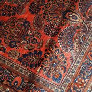 Handmade antique Persian Sarouk rug 4' x 6.4' (122cm x 195cm) 1920s - 1B790
