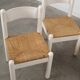 Set of four beechwood chairs, Italian design, 1980s, made in Italy