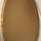 Miroir ovale en bois doré 85x43 cm