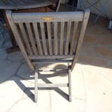Table extérieur  en teck Unopiu avec 10 chaises
