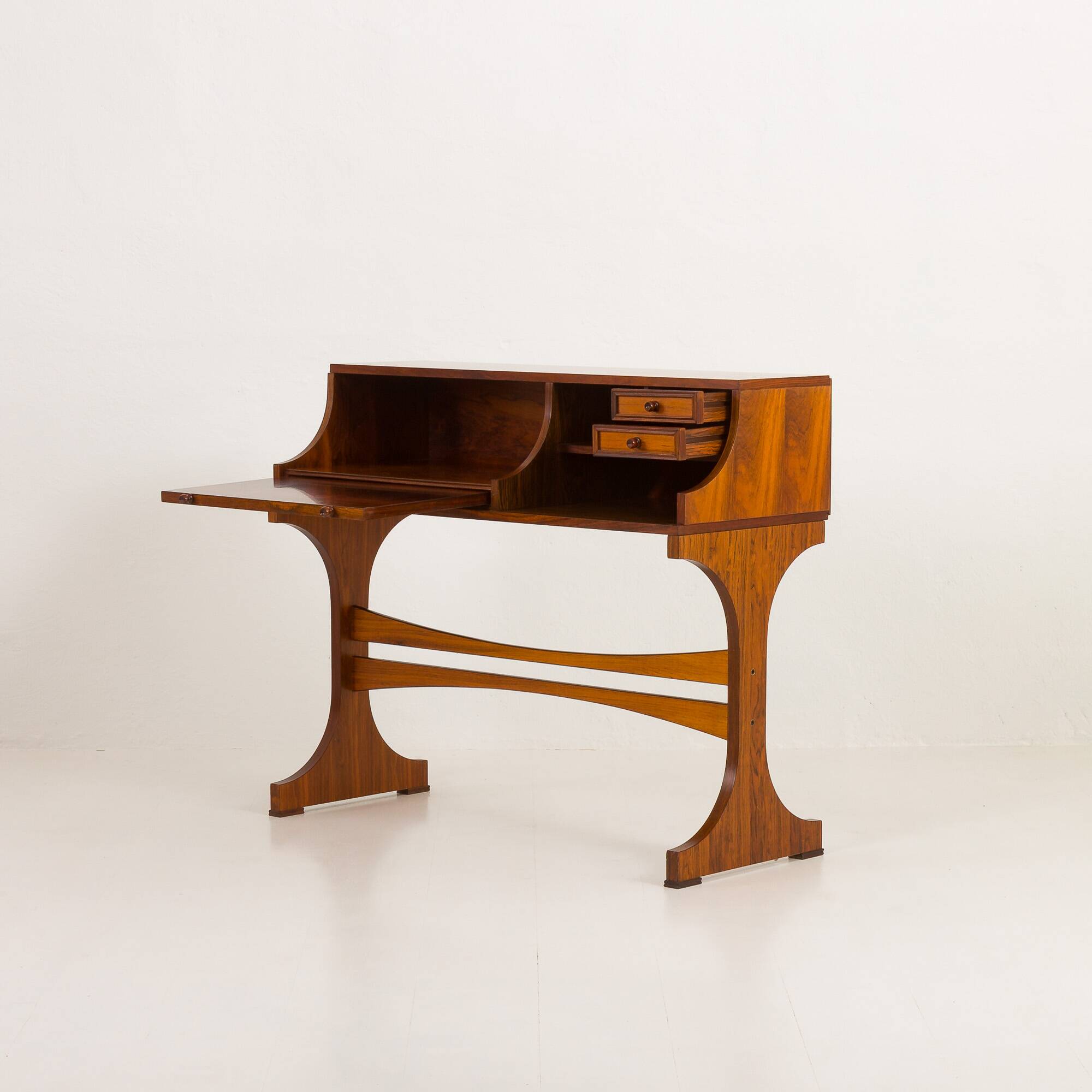 Bureau ou console en palissandre italien du milieu du siècle
