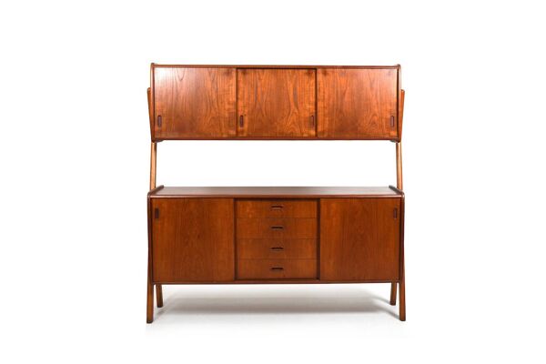 Danish Top Cabinet / Sideboard in Teak and Oak 1950s