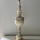 Grande lampe onyx et macramé 