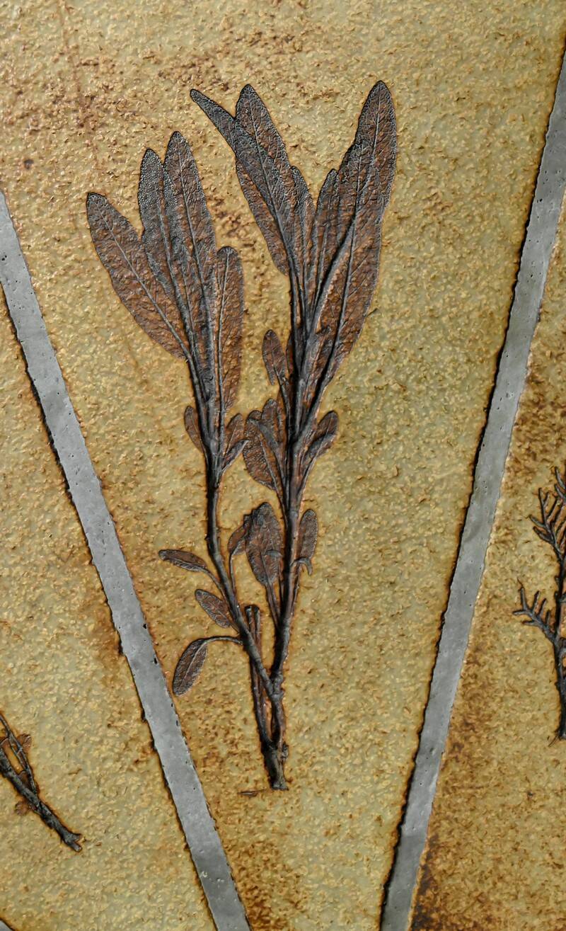 Oval coffee table signed R. Capron, collection les Herbiers, Vallauris – 1960