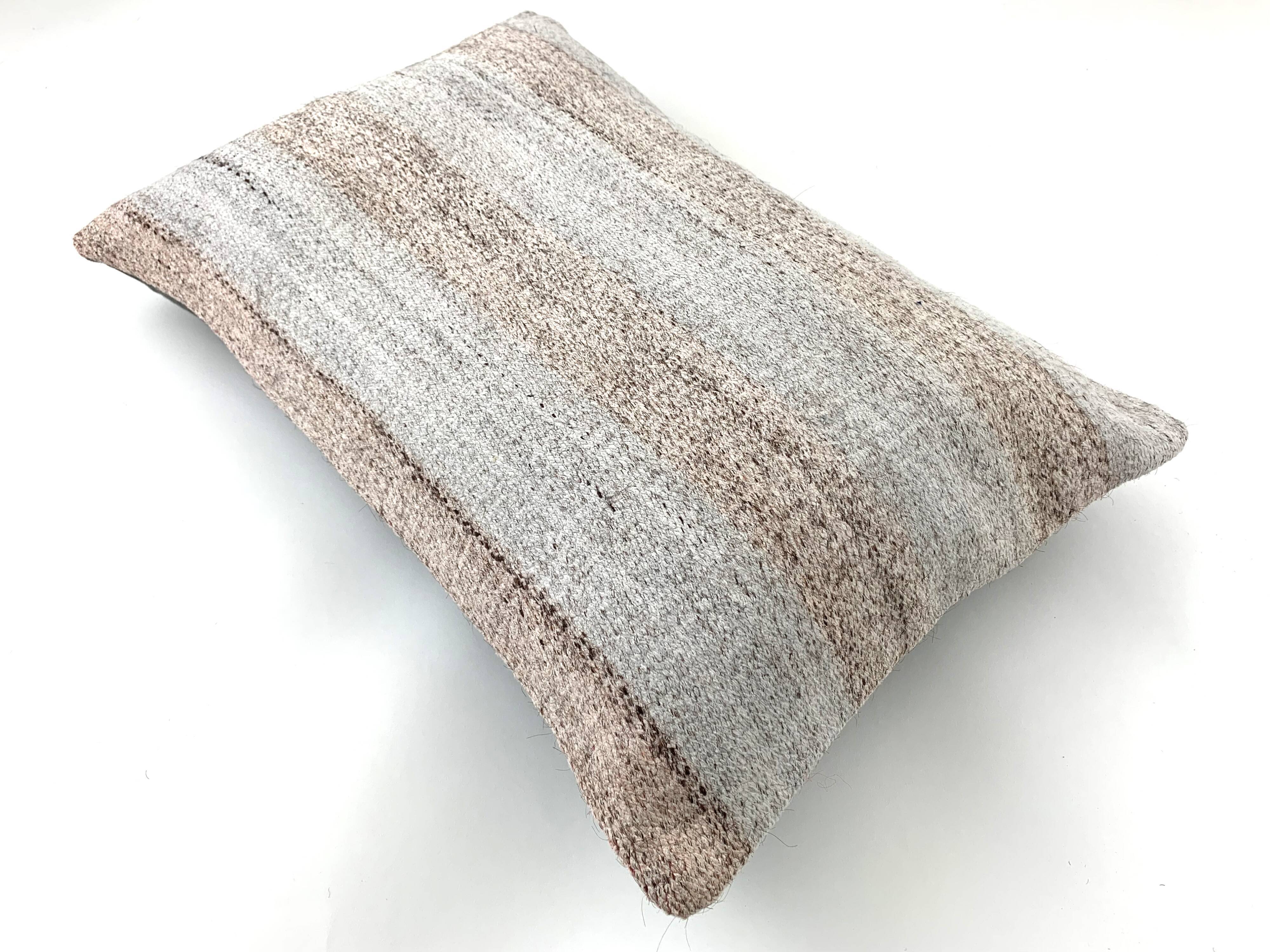 Vintage turkish handmade kilim cushion cover 40x60 cm