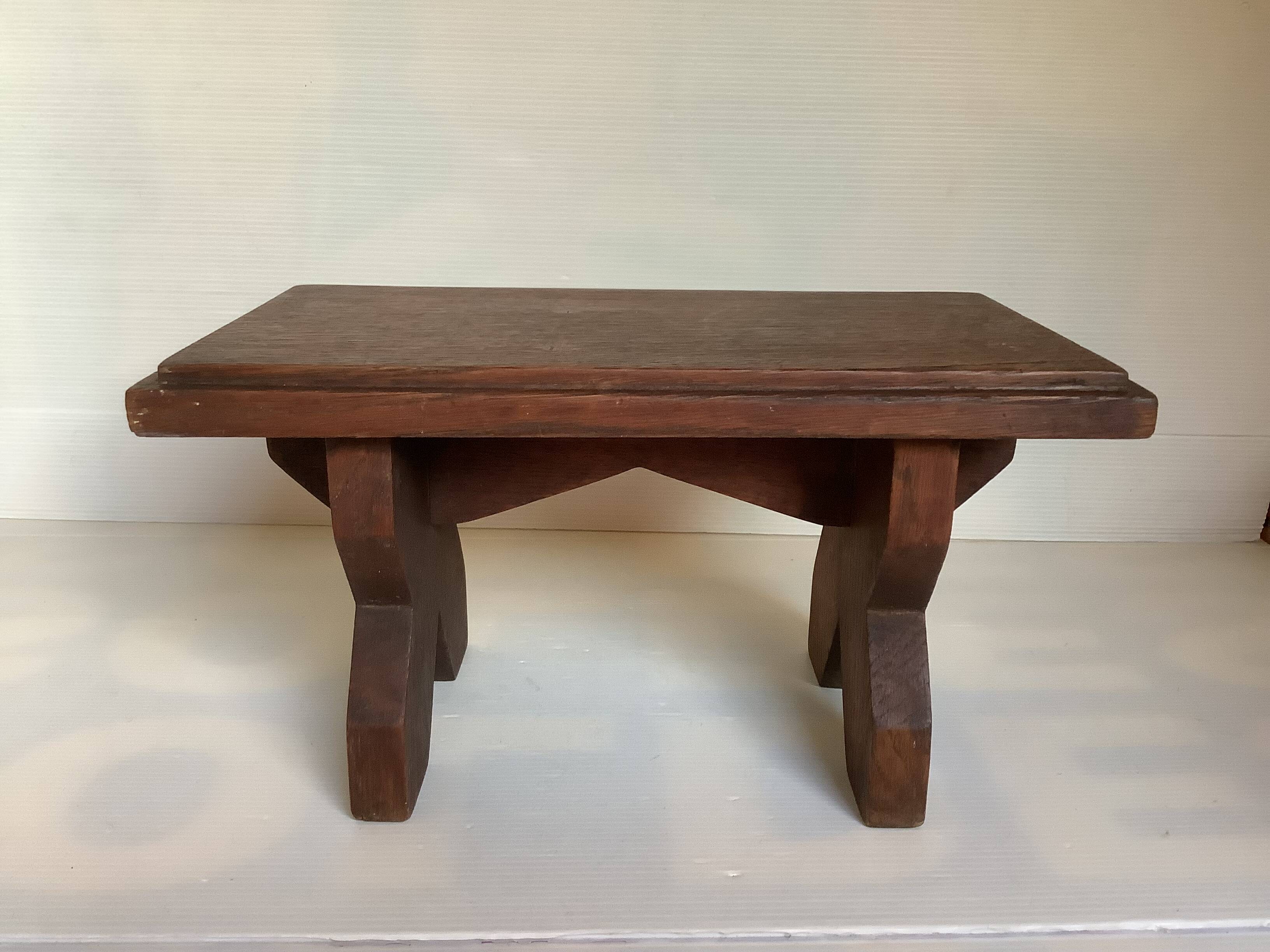 Small wooden stool bench step