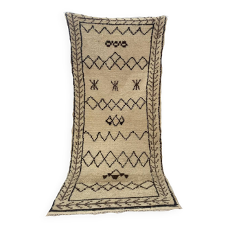 Handmade Moroccan Berber carpet 230 x 90 CM