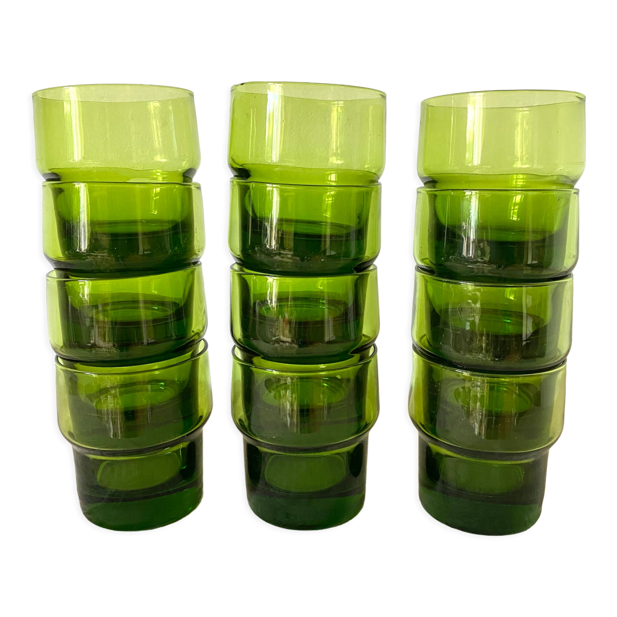 Vintage water glasses 70s