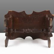 Tabouret rustique en bois provincial, France, années 1880.