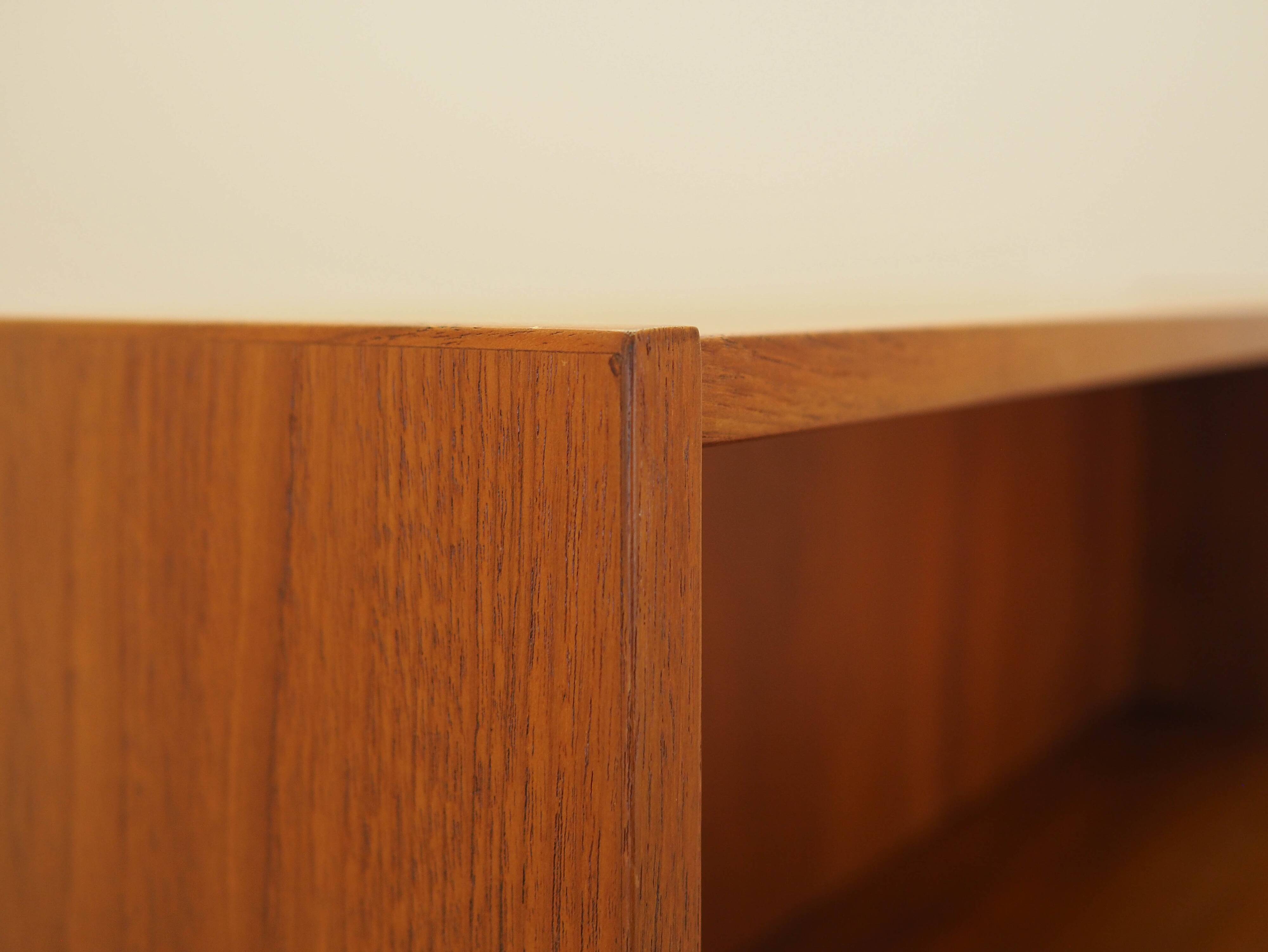 Teak bookcase, Danish design, 1970s, manufactured by Clausen & Søn