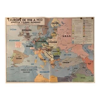 Ancient school map history geography