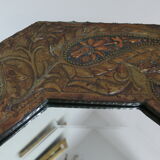 Bevelled handmade mirror in old repulsed copper - 54x45cm