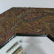Antique bevelled artisanal mirror in repoussé copper - 54x45cm