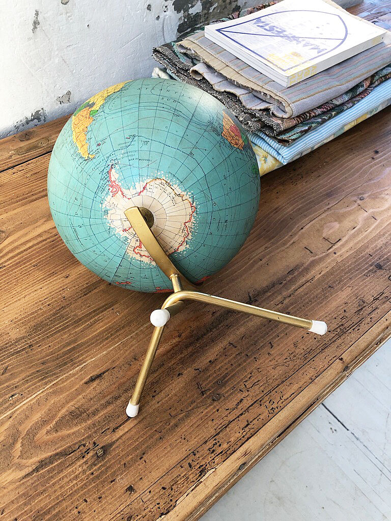 Ancient globe of earth George Philip & Son