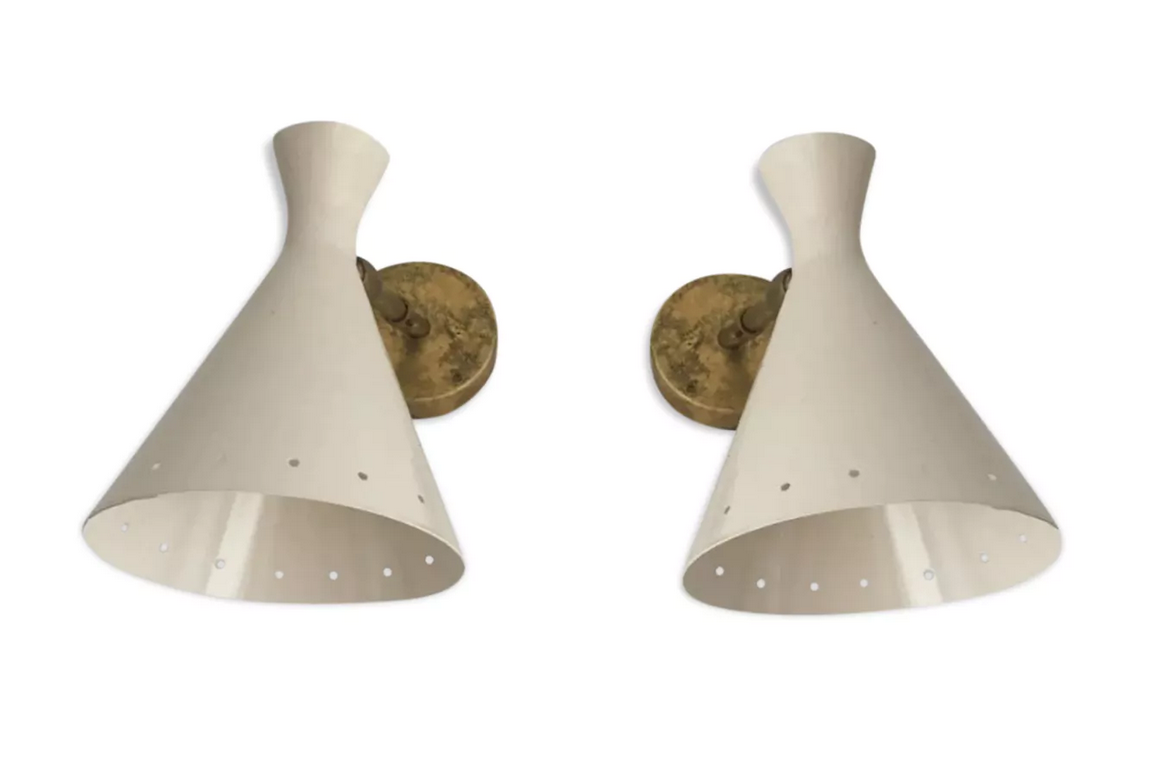 Paris italian wall lamps in the style of the creations of the 50s