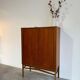 Vintage tambour cabinet teak