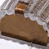 Appliques Orrefors Design XXL de Carl Fagerlund en verre et laiton, années 1960