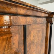 Biedermeier Wardrobe, Walnut Veneer, South Germany circa 1820