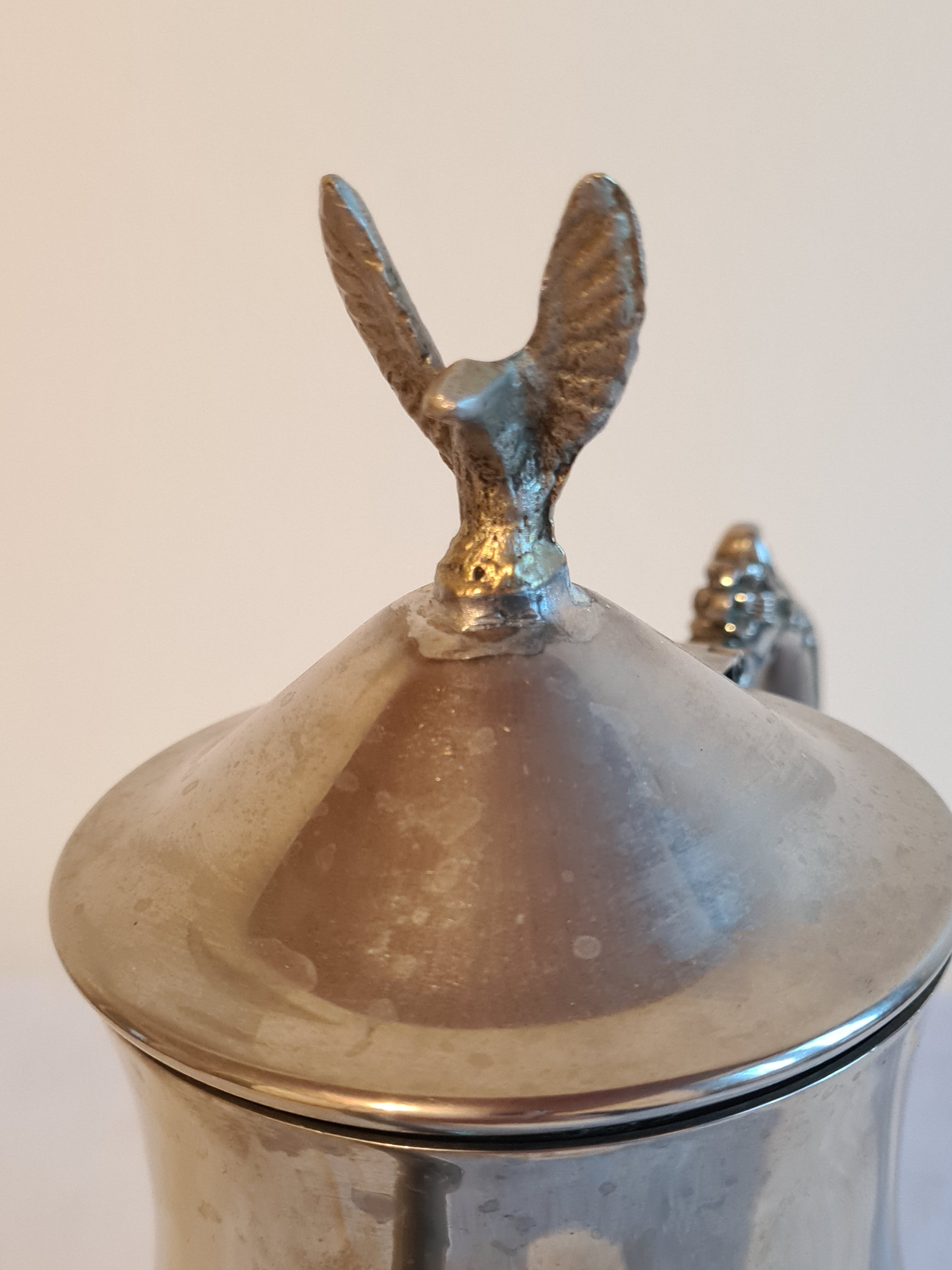 Silver vintage teapot