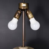 Table lamp in travertine