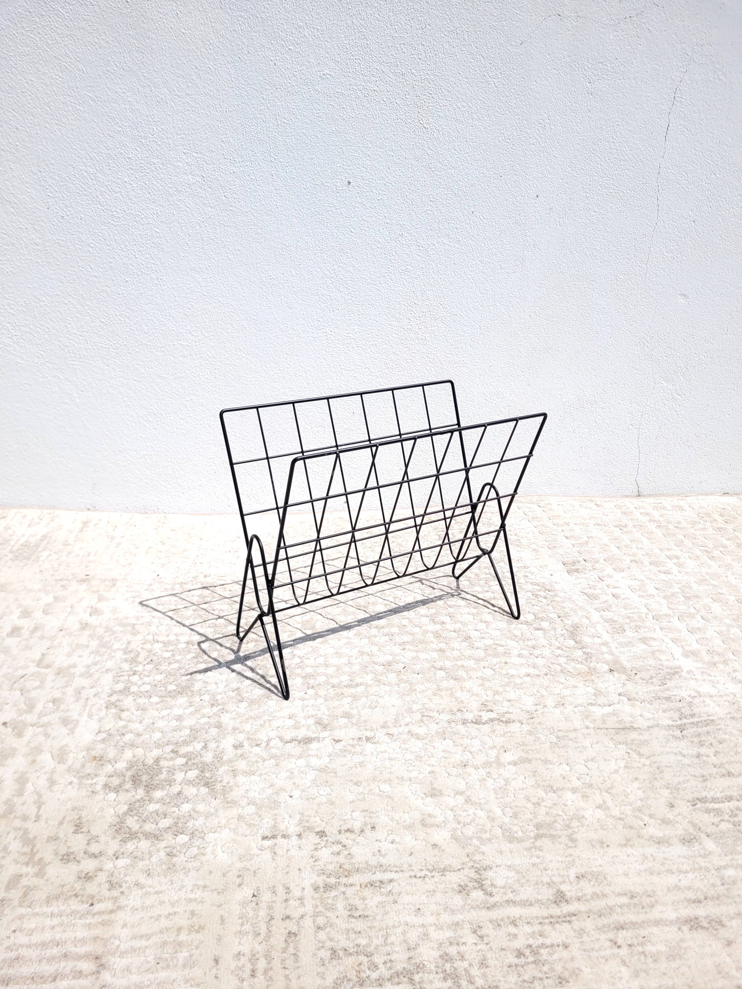 80s style graphic magazine rack