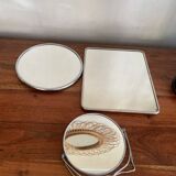 Set of 3 barber mirrors