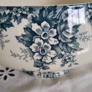 Antique Saint Amand earthenware salad bowl or tureen, Marie-Louise model