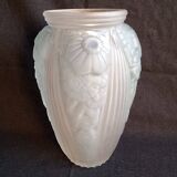 Molded glass vase, 1940s