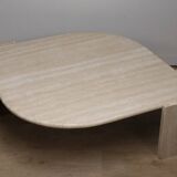 Table basse en travertin, 1980