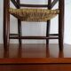Chaise paillée enfant en bois vintage