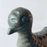 Bird-shaped vase signed Le potier Menton
