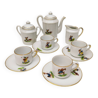 Children's dinner porcelain coffee service